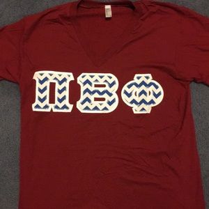 Pi Beta Phi letter shirt